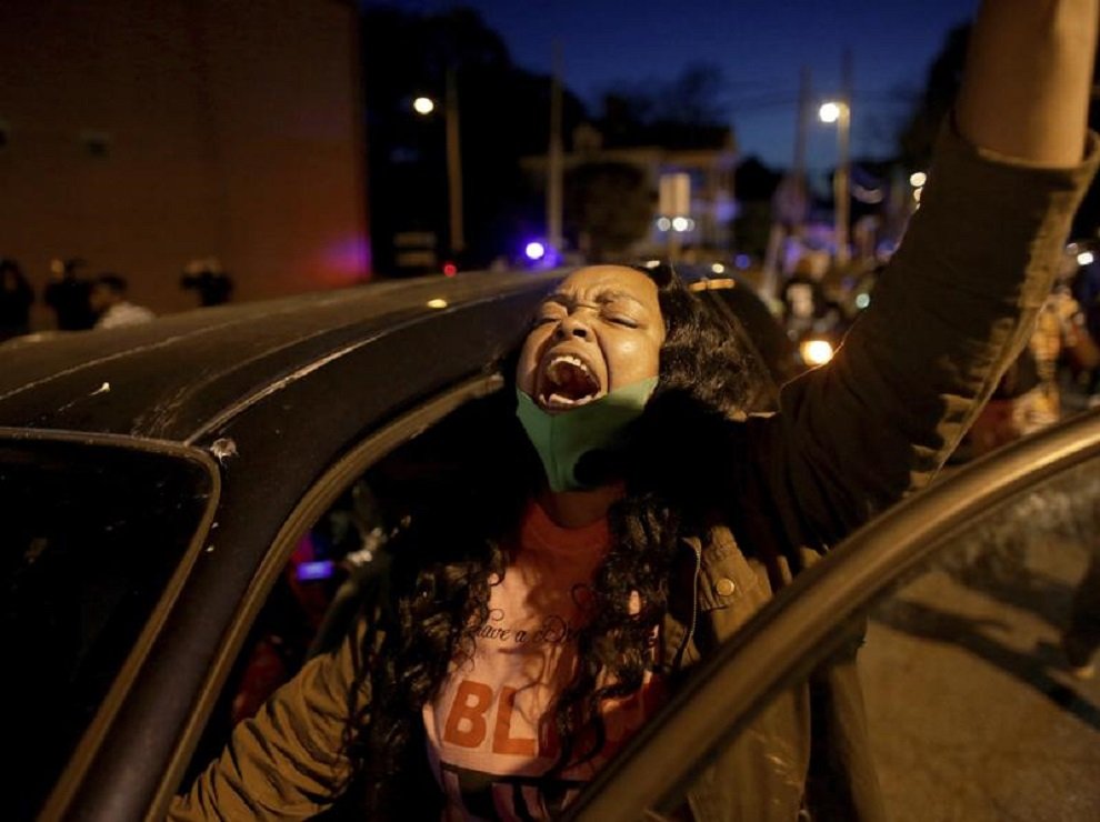 Andrew Brown protester