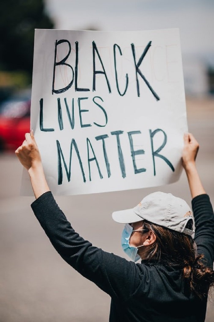 Black Lives Matter protester