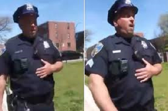 Baltimore cop accused of coughing on housing estate residents