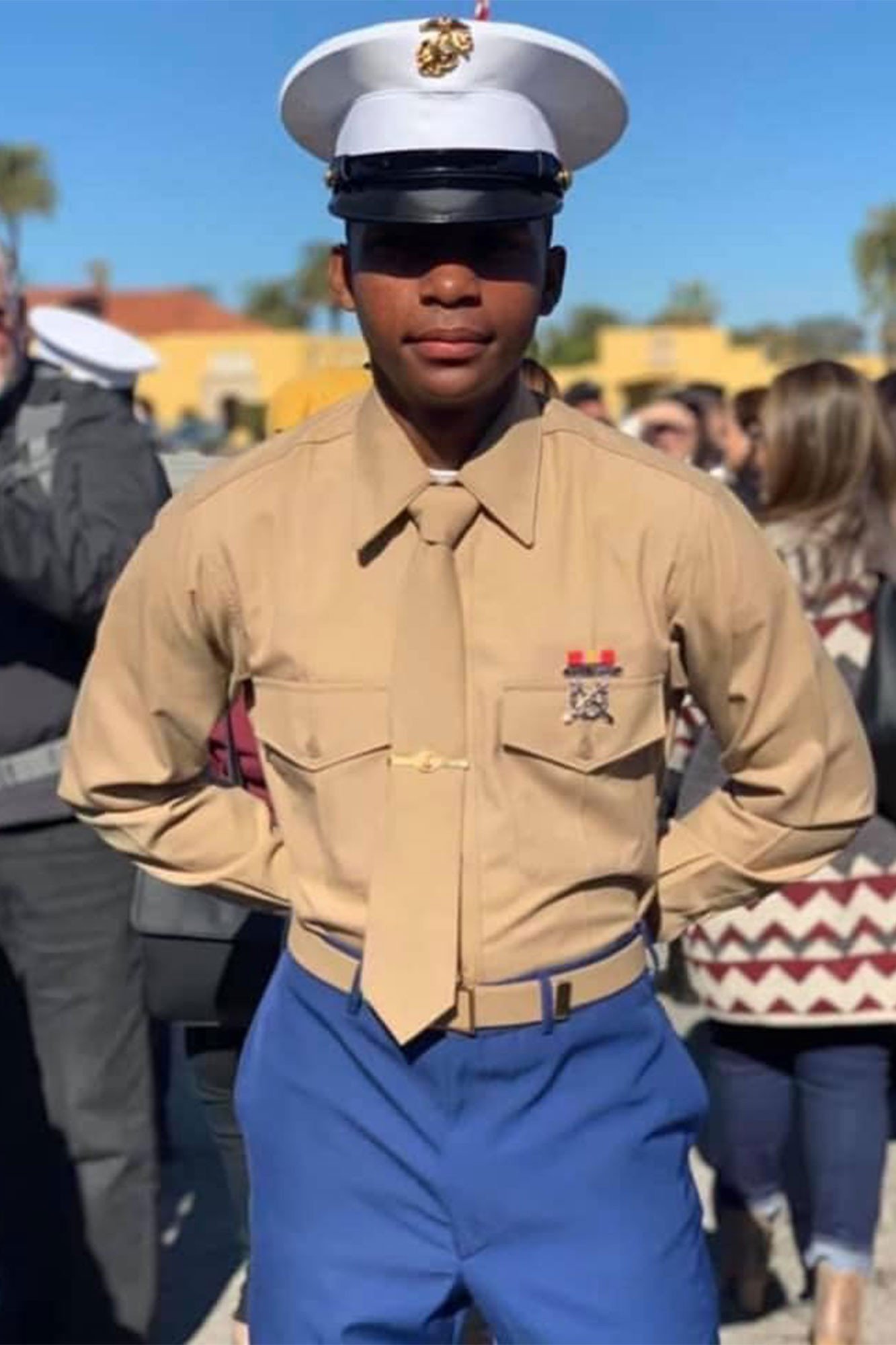 Camran Kashawn Collier in Marine Corps uniform