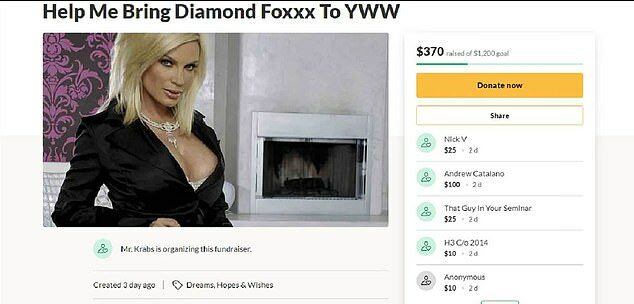 diamond foxxx go fund me west point