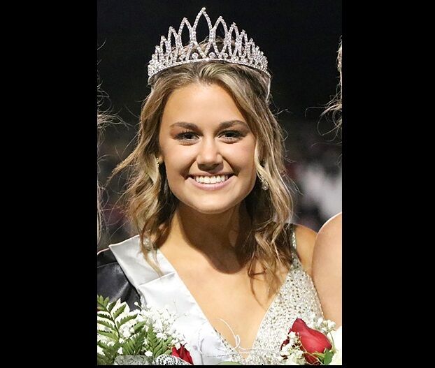 Emily Rose Grover as Tate High School's 2020 homecoming queen