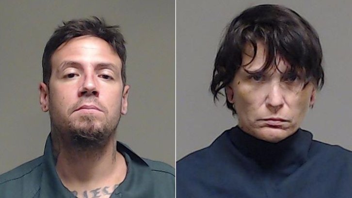 Mugshots of Roland and Donna Grabowski