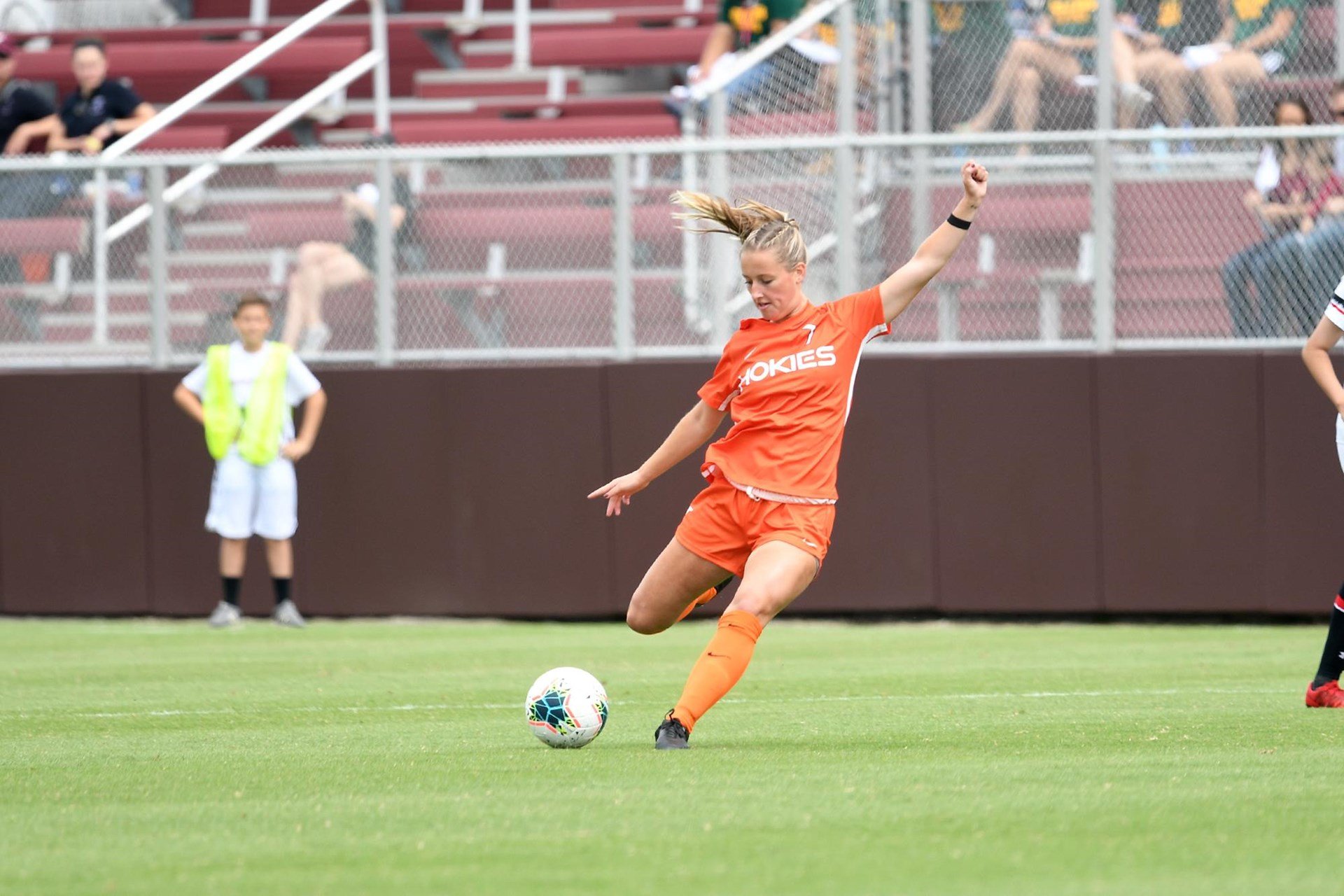 Former Virginia Tech women’s soccer player Kiersten Hening pictured during a match