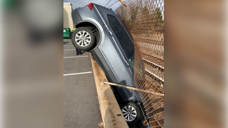 The result of the mercifully unnamed Maryland woman's epic parking fail