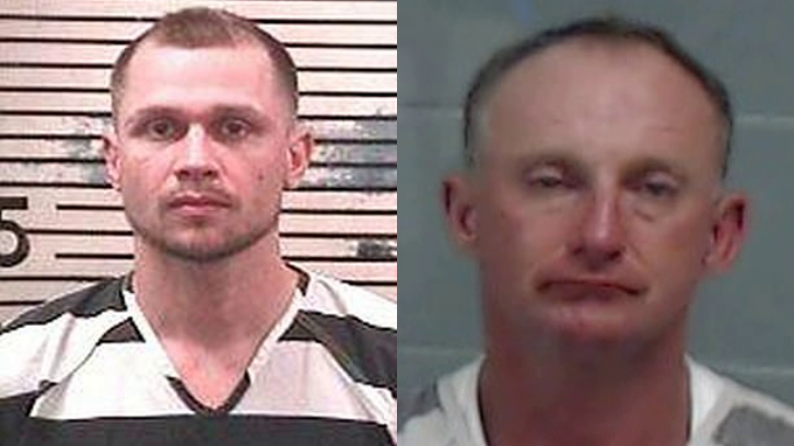 separate mug shots of two men