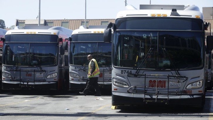 San Francisco bus yard