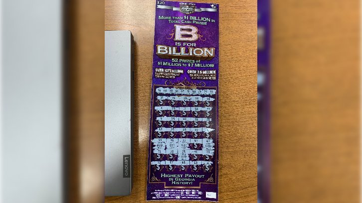 the winning scratch-off ticket left behind by the suspect