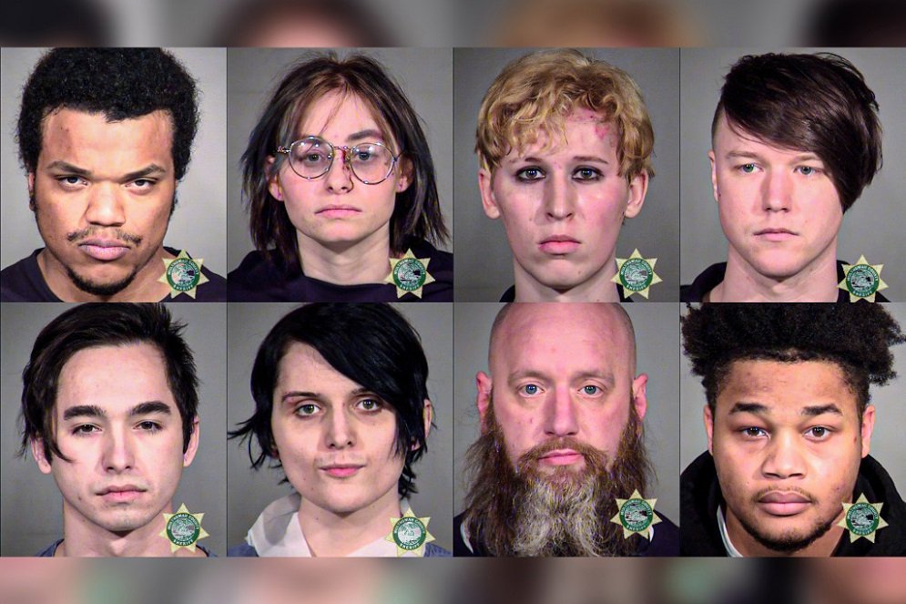 antifa rioters arrested in Portland